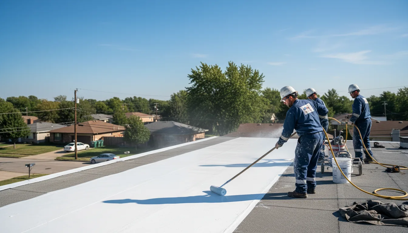 Commercial roof coating in Whitestown, IN near me